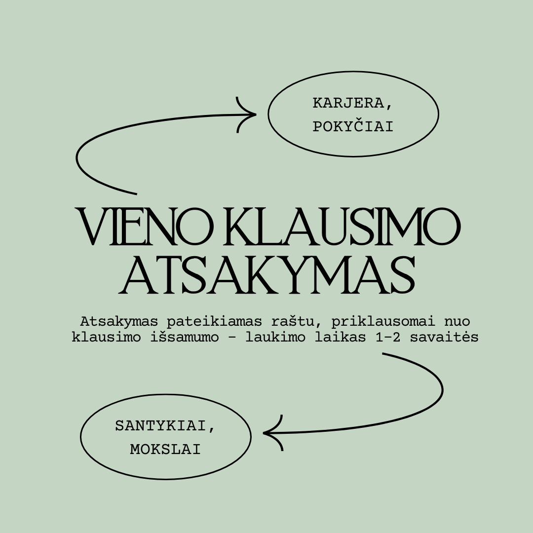 Vieno klausimo atsakymas