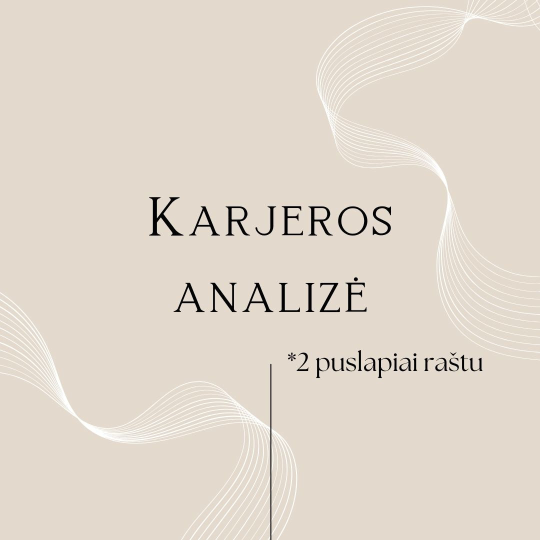 Astrologinė analizė "Karjera"