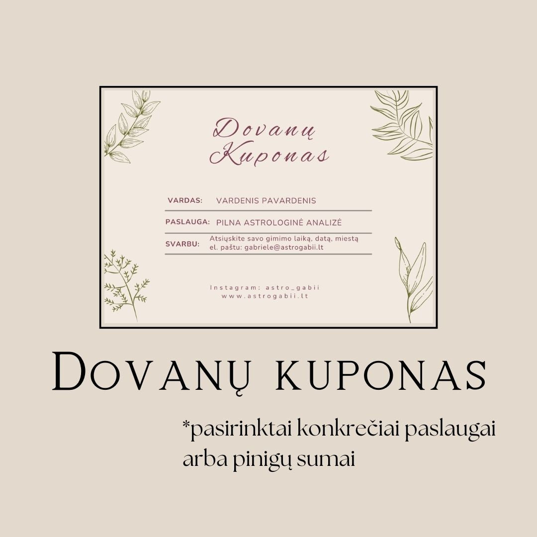 Dovanų kuponas