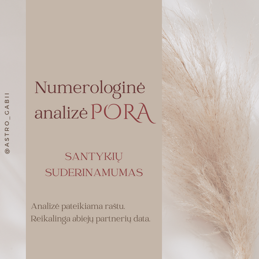 Numerologinė analizė "Pora"