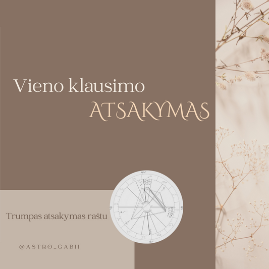 Vieno klausimo atsakymas