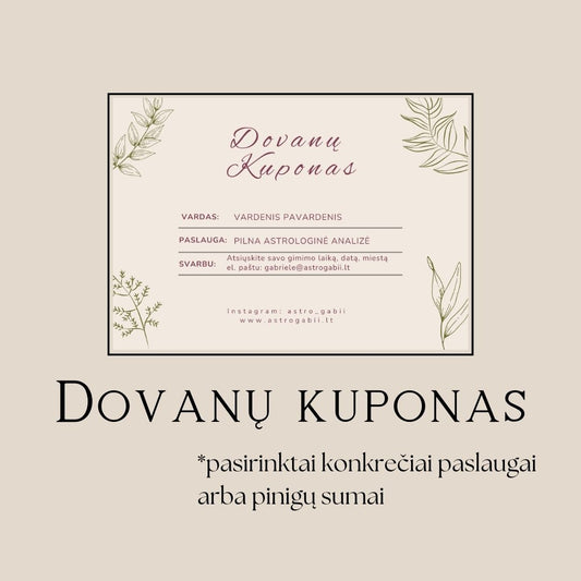 Dovanų kuponas