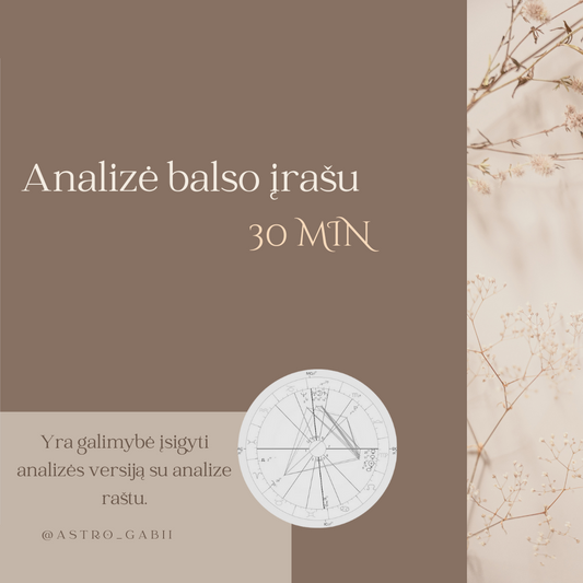 Astrologinė analizė audio įrašas