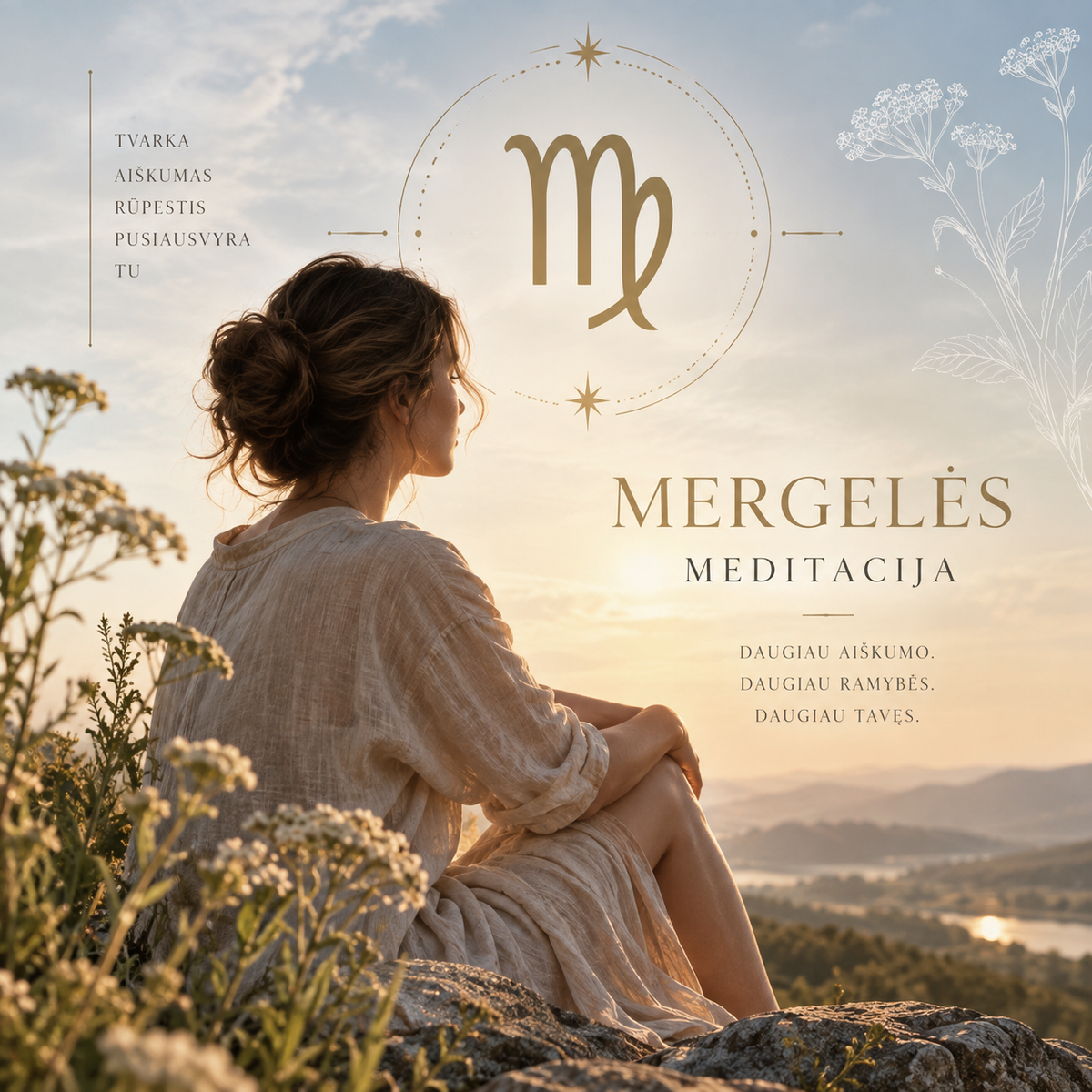 Mergelės meditacija – protui nuraminti ir grįžti į kūną