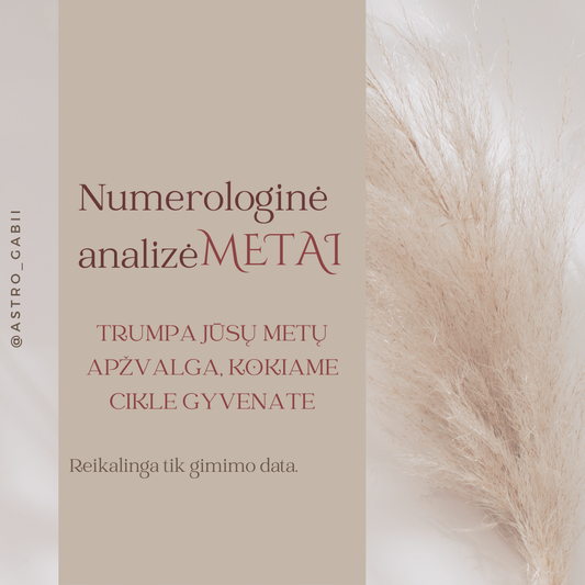 Numerologinė analizė METAI