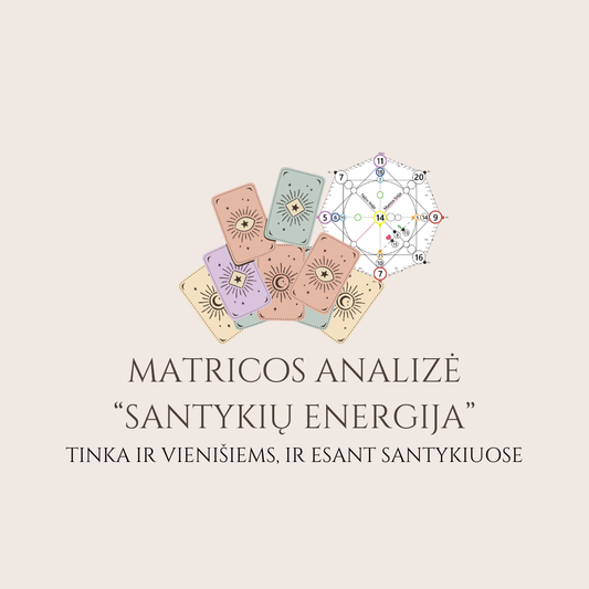Matricos analizė "Santykių energija"